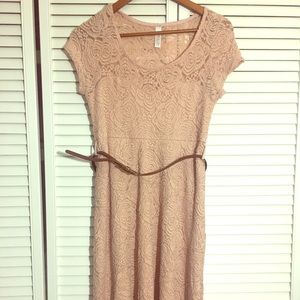 Pink Blush Pale Pink Maternity Dress